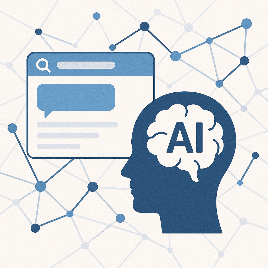 Illustration de l'intelligence artificielle et de la communication